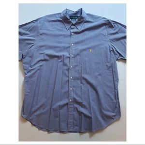 Ralph Lauren Short Sleeve Button Down Size 3XLT